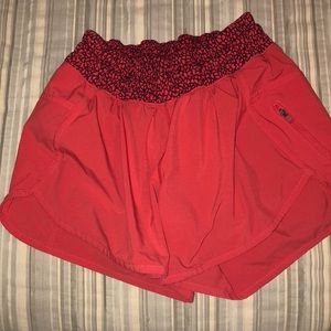 Red Lululemon Shorts